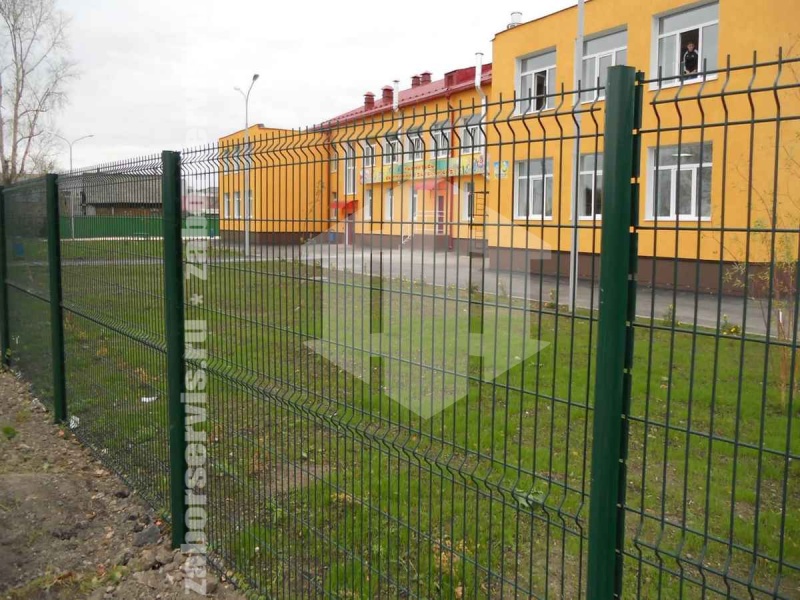 3D заборы для детского сада 10 соток 3,5мм