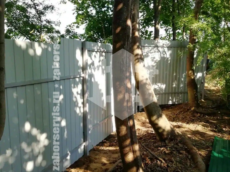 Забор из профнастила 120 метров