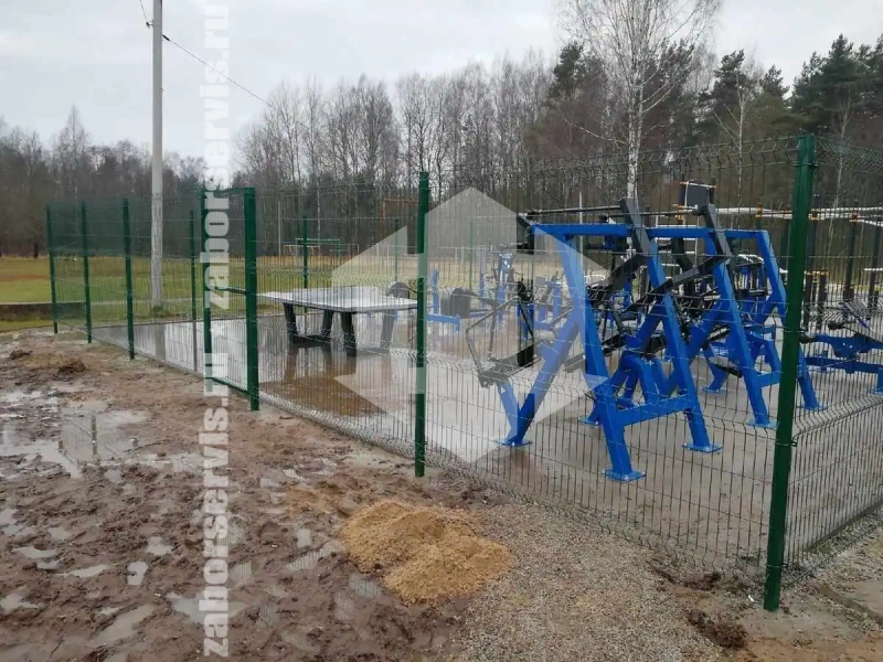 Забор из сварной сетки 55 метров