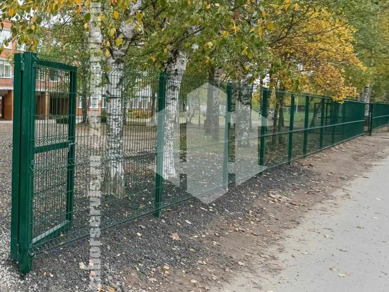 3D заборы для школы 80 метров высота 2,0м