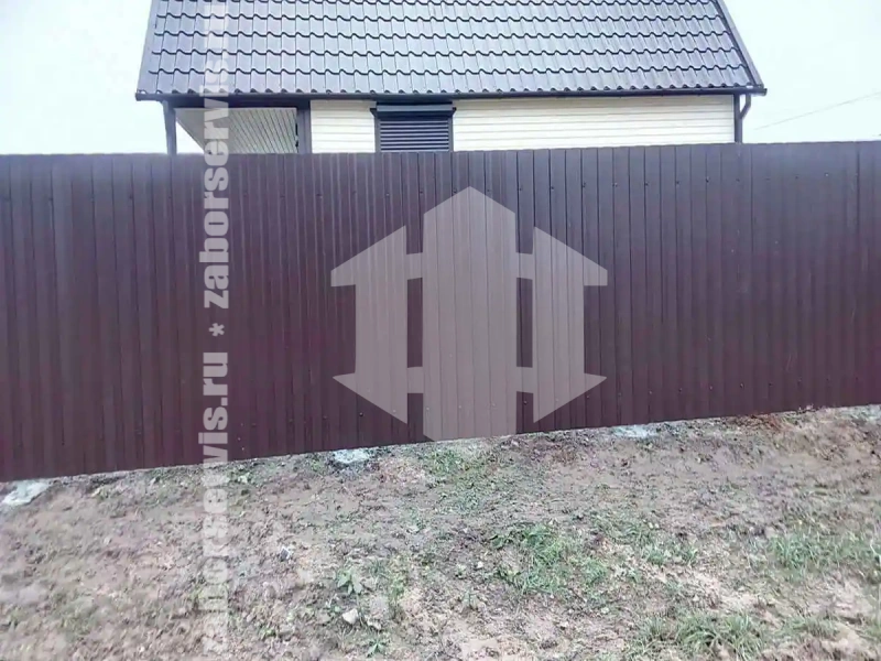 Забор из профнастила 48 метров