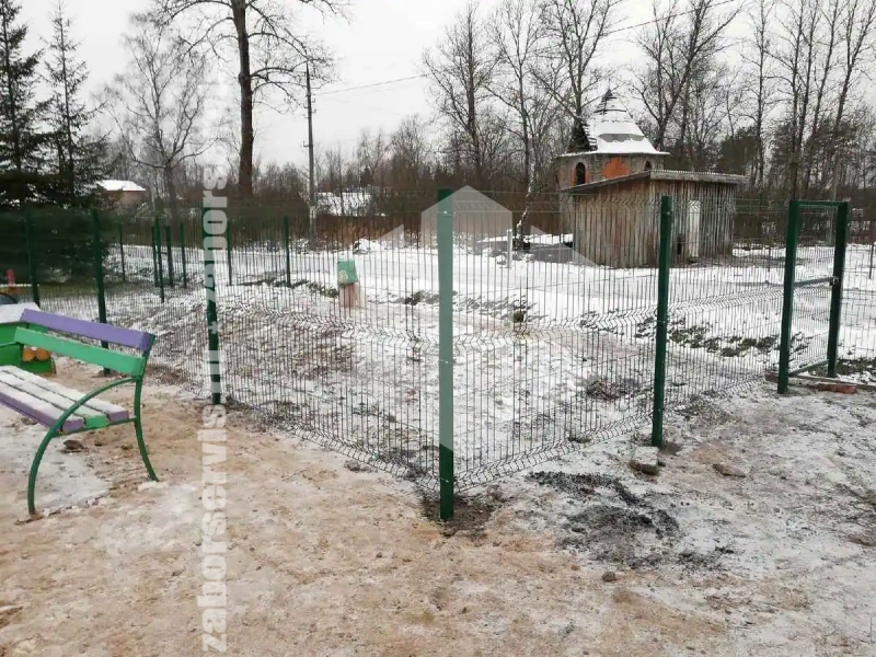 3D заборы для детского сада 79 метров высота 1,8м