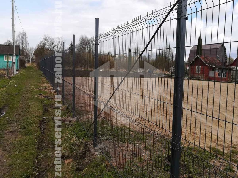 3D Забор 98 метров серый 5мм