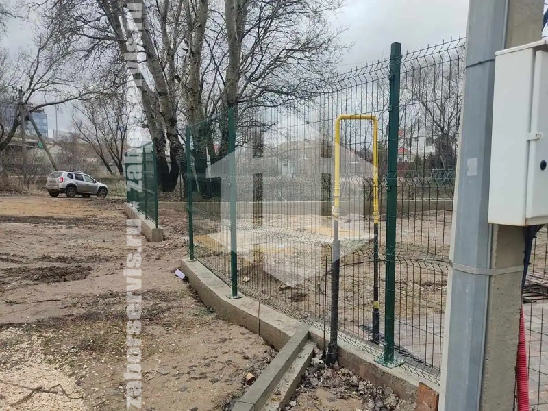 3D забор на ленточном фундаменте 45 метров