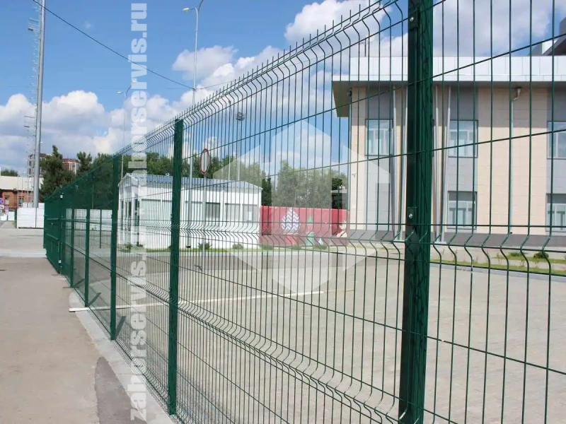 3D заборы для школы 100 метров высота 2,0м