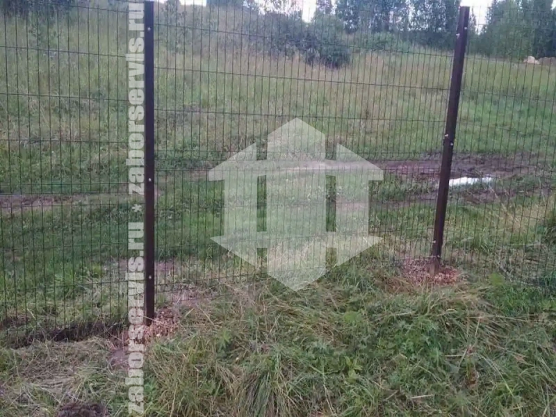 3D забор 86 метров коричневый 5мм