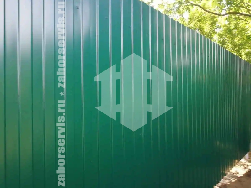 Забор из профнастила 120 метров