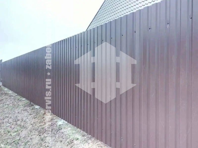 Забор из профнастила 48 метров