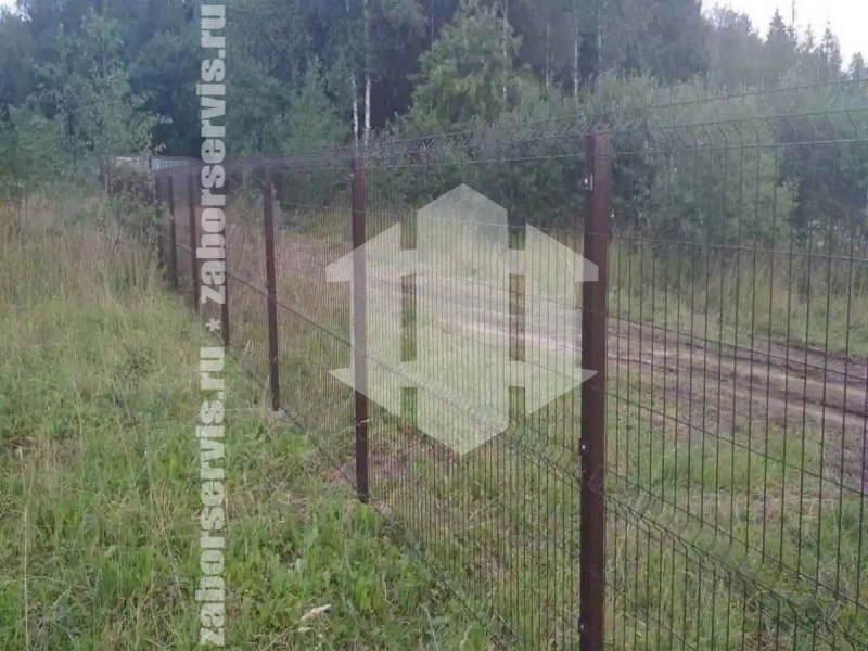 3D забор 86 метров коричневый 5мм