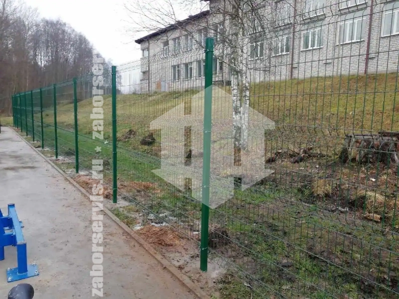 Забор из сварной сетки 55 метров