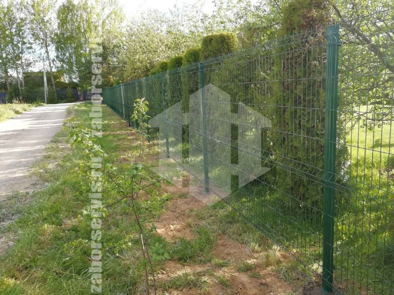 3D забор 110 метров зеленый 6мм