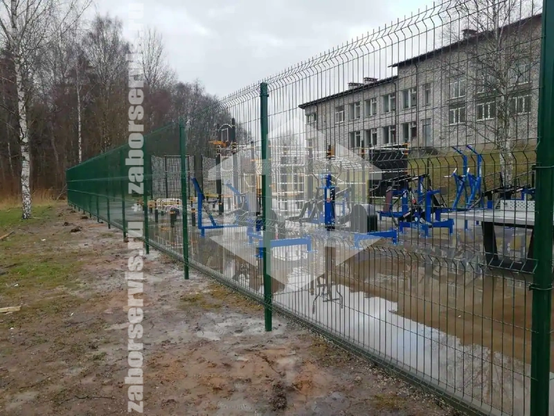 Забор из сварной сетки 55 метров