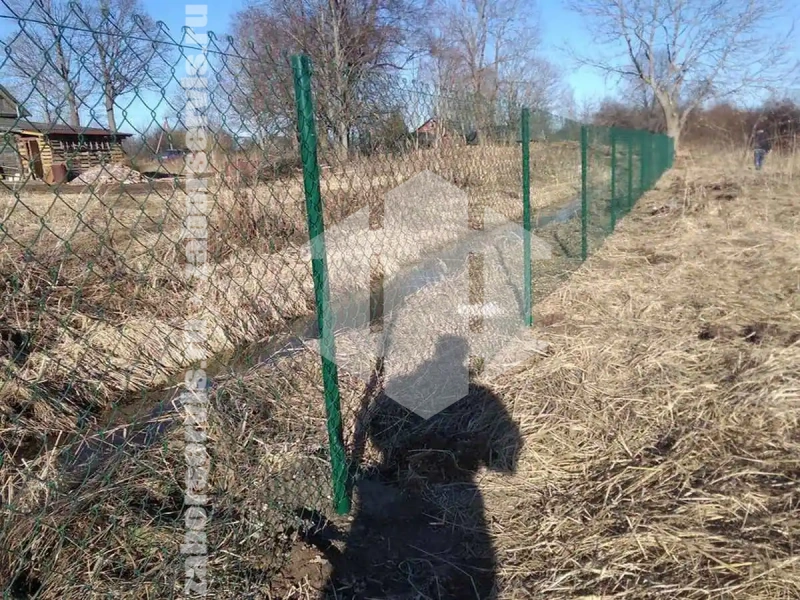 Забор из сетки рабицы с проволокой 111 метров