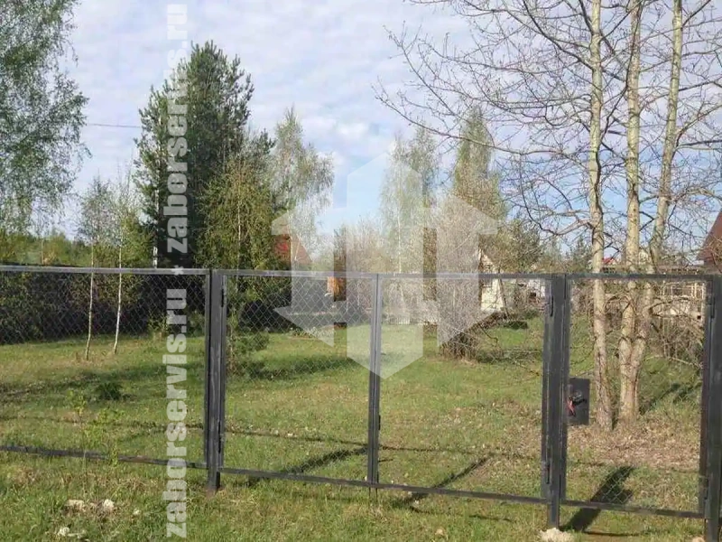 Забор из сетки рабицы секциями 54 метра